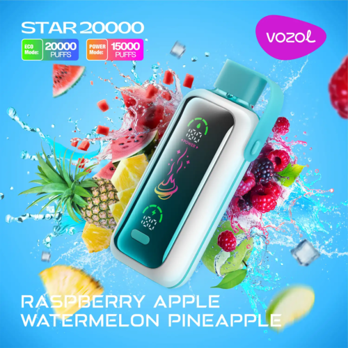 Vozol-Vape-Star-20000-Raspberry-Apple-Watermelon-Pineapple-1-1 Vozol Vape Star 20000 - Raspberry Apple Watermelon Pineapple