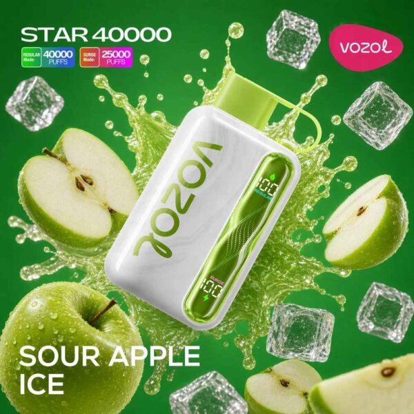 Vozol-Vape-Star-40000-Sour-Apple-Ice.jpg Vozol Star 40k - Sour Apple Ice